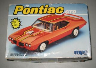 Vintage Mpc 70 Pontiac Gto Model Kit
