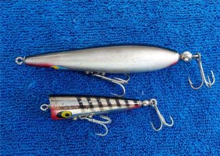 Smithwick Vintage Wood Topwater Fishing Lures 1 Each Carrot Top And High Roller