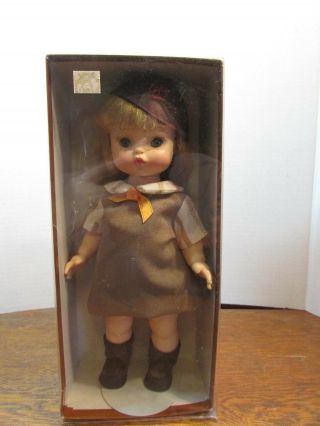 Vintage 1966 EFFANBEE Brownie Girl Scout DOLL 11 inch Blonde hair w/box 11 - 944 2