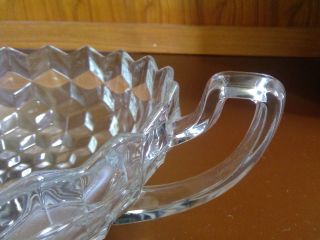 Antique Fostoria American Handled Trophy Bowl Clear - Blacklight 6