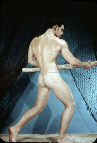 Bruce Of Los Angeles - Vintage 35mm Slide Male Gay Interest Beefcake Muscle - Orig