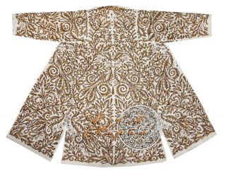 Gorgeous Uzbek Silk Embroidered Robe From Bukhara M697