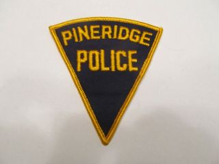South Carolina Pineridge Police Patch Old Cheese Cloth