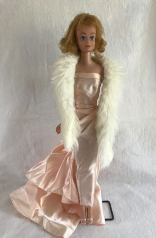 Vintage Barbie Midge Doll 1962 1958 Straight Leg Enchanted Evening Gown 983