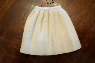 Vintage Ideal Tammy Doll Checkmate White Pleated Skirt