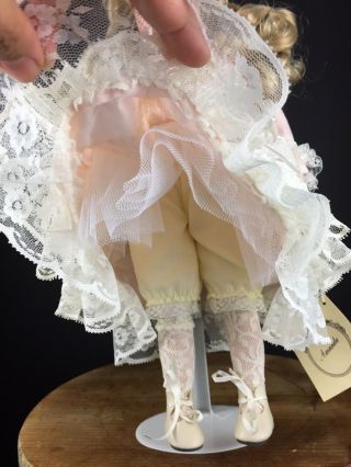 Tender Heart Treasures Amanda Porcelain Doll 16” Vintage Collectible 8
