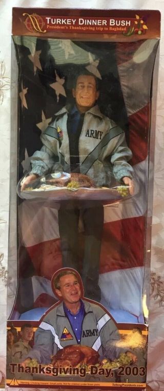 President George W.  Bush Thanksgiving Day In Baghdad Ltd Edition Doll