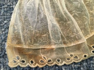 VINTAGE MADAME ALEXANDER - KINS 1950 ' S ORGANDY APRON BUTTERFLIES AND FLOWERS 3