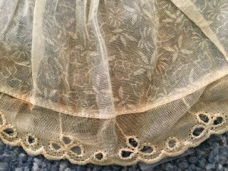 VINTAGE MADAME ALEXANDER - KINS 1950 ' S ORGANDY APRON BUTTERFLIES AND FLOWERS 4