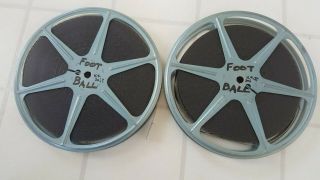 Antique1930s - 40s (2) 16mm Films B&w High School Or College Football Game Part 1&2