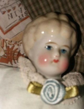 Antique 8 - Inch China Head Doll In Antique Outfit
