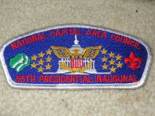 Boy Scout National Capital Area Council Strip 76 President Bush Inaugural Patch
