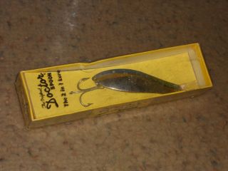 Vintage Doctor Spoon 3.  5 " Fishing Lure - Blue & Silver - New/box