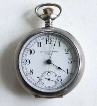 Old Pocket Stop Watch York Standard Patent 1904