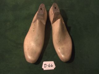 Vintage 1942 Pair Us Navy Shoe Lasts Size 9 - 1/2 D Factory Industrial Mold D - 66