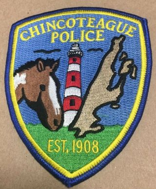 Chincoteague Virginia Police Horse & Lighthouse Patch