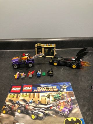 Lego 6864 Batman Batmobile And Two Face Chase 100 Complete W/ 5 - Minifigures