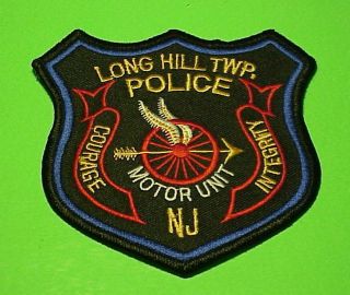 Long Hill Twp.  Jersey Nj (motor Unit) Police Patch