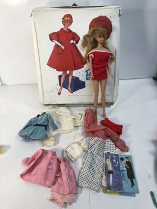 Vintage Midge Barbie Doll 1962 1968 Blonde Hair W/ Clothes