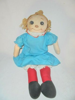 Vintage Georgene Raggedy Ann Cloth Doll