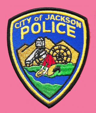 Police Patch California Ca Cal City Of Jackson Rancheria Gold Mining Sheriff Pd