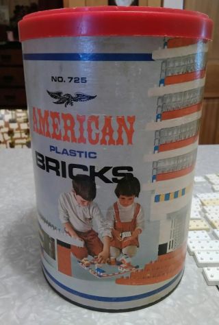 Vintage American Plastic Bricks Pre Lego Building Toy.  Set 725.