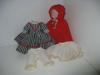 Vintage 8 " Madame Alexander Doll Outfit Only - Little Red Riding Hood