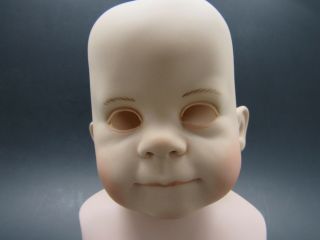 Vintage Baby Doll Ceramic Head W/upper Body.  Creepy.  Bell Ceramics Baby Pauli