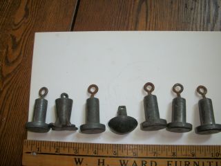 VINTAGE LEAD 7 WOOD DUCK DECOY WEIGHTS ANCHORS 2