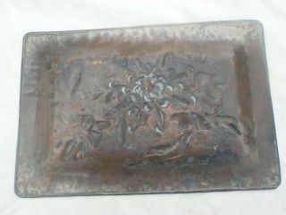 Art Noveau Pewter Copper Pin Tray 2