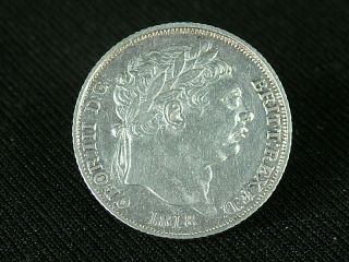 Antique 1818 George Iii Dg Silver Sixpence