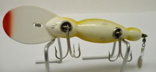 Vintage Fishing Lure,  Bomber Bait Co,  Water Dog,  Yellow Perch 1607, 3