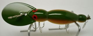 Vintage Fishing Lure,  Bomber Bait Co,  Water Dog,  Yellow Perch 1607, 4