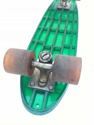 Vintage Pro Line Skateboard w/ Ultra Slick Wheels,  Green,  1970’s,  Rare,  Dog Town 4