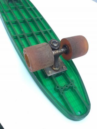 Vintage Pro Line Skateboard w/ Ultra Slick Wheels,  Green,  1970’s,  Rare,  Dog Town 5