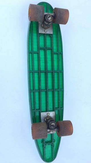 Vintage Pro Line Skateboard w/ Ultra Slick Wheels,  Green,  1970’s,  Rare,  Dog Town 8