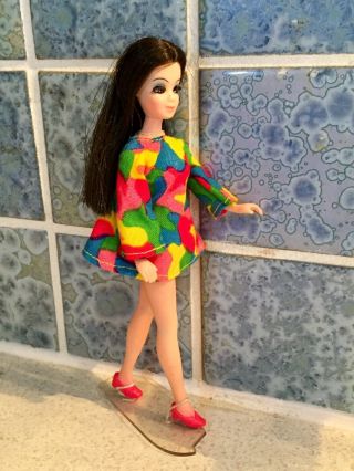 Vintage Topper Dawn Doll Angie In Sock It To Me Dress From Store Display 3
