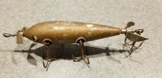 Vintage Pflugler? Wooden Lure With Glass Eyes