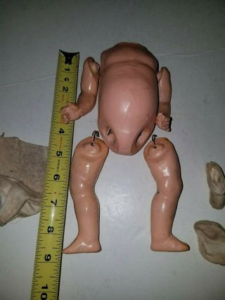 Vintage Composition Doll Body No Head Arms And Legs