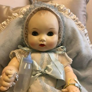 Effanbee My Fair Baby Doll With Clothes,  Bottle And Blanket