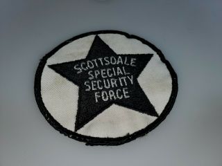 Vintage Shoulder Patch From Scottsdale Arizona Special Security Force