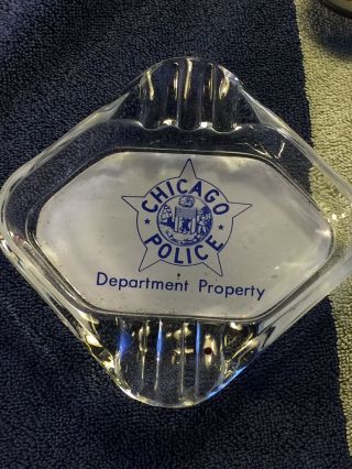Chicago Police Department 6” Ashtray 1970’s Era