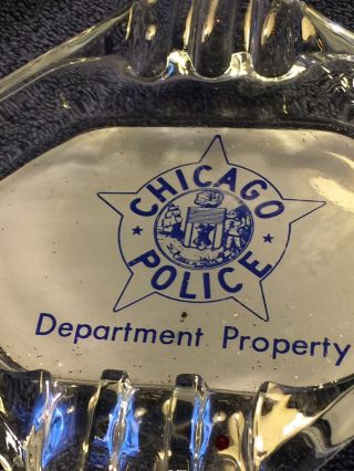 Chicago Police Department 6” Ashtray 1970’s Era 2