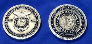 Nc - North Carolina Highway Patrol 90th Anniversary Challenge Coin 1929 - 2019 