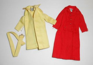 Skipper Clothes - 2 Vintage Authentic Skipper Coats Red And Yellow