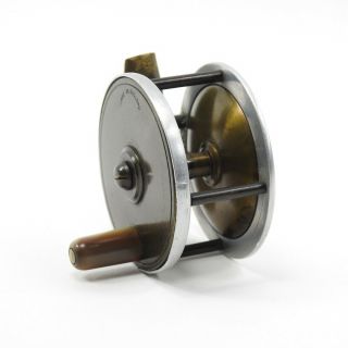 Vintage Brass Fly Fishing Reel.  Made in England. 7