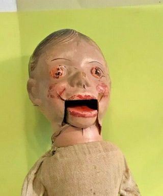 Vintage Creepy 20 " Puppet Doll