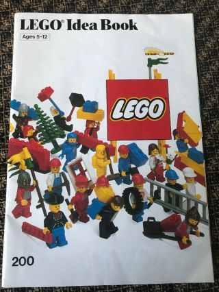 Vintage Lego Ideas Book 200 W/ Stickers A Few Missing Stickers From Complete