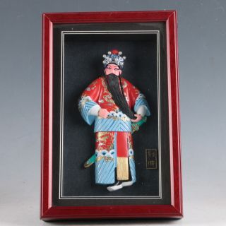 Chinese Lacquerware Handmade Liu Bei Statue Lp0007