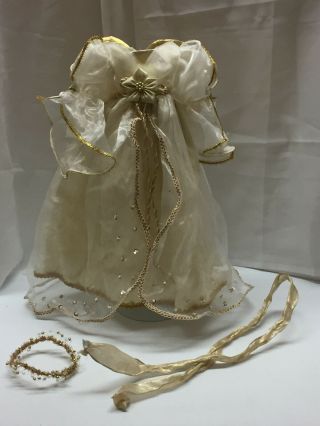 Vintage Doll Clothes Dress Angel Costum For German - French Or China 18 " Doll